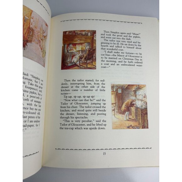 Tales Of Peter Rabbit & His Friends Hardcover Beatrix Potter 1984 Chatham VTG - Picture 14 of 14